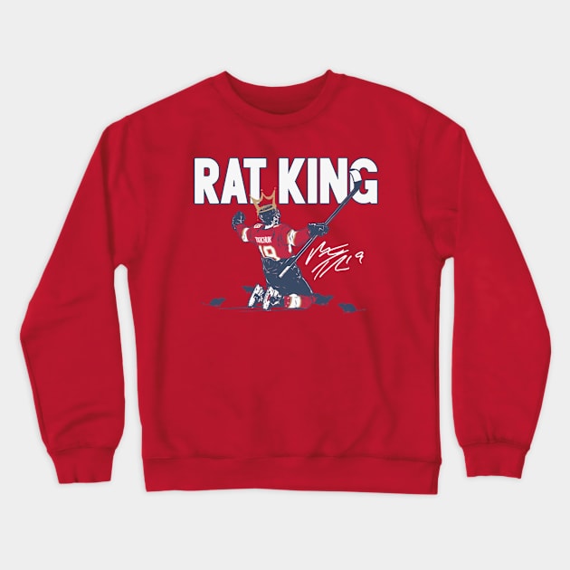 Matthew Tkachuk The Rat King Crewneck Sweatshirt by stevenmsparks